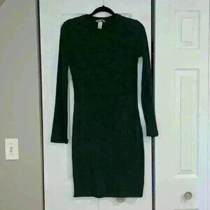 Green H&M dress.